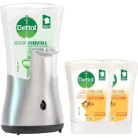 Dettol - No Touch Kit Aloe Vera - No-Touch Refill Extra Care Honey & Sheabutter 2x250ML - Voordeelverpakking
