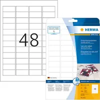 Herma 4232 veiligheidsetiketten A4 45,7 x 21,2 mm wit extreem sterk hechtend (1200 etiketten)