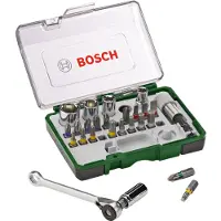 Bosch Schroevendraaier Bit Set met Ratchet - 27 stuks