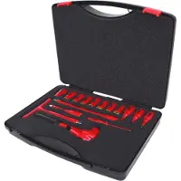 Ks Tools 1/2 dopsleutelset met geïsoleerd gereedschap, 16-delig 117.1860