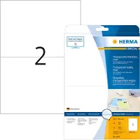 Herma 4683 transparante etiketten A4 mat 210 x 148 mm (50 etiketten)