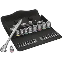 Wera 8100 SB 8 Zyklop Metal-ratelset, omschakelpal, 3/8"-aandrijving, metrisch , 29 -delig - 1 stuk(s) - 05004048001
