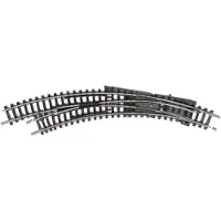 Minitrix N Spoor T14956 Gebogen wissel, links (N-spoor)