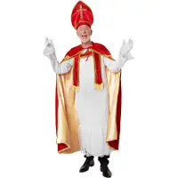 TecTake dressforfun - Sinterklaas - Sint-Niklaas in klassieke kleuren M - verkleedkleding kostuum halloween verkleden feestkleding carnavalskleding carnaval feestkledij partykleding - 303454