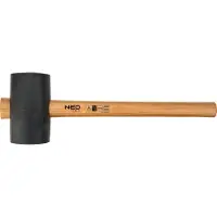 Neo Tools Gummihammer mit Holzstiel 1,2kg 380 mm (25-054)