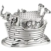Zilverstad - Muziekdoosje Noah's Ark zilver kleur