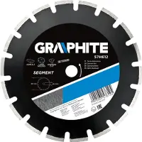 Graphite 57H614 Diamantschijf 350x25,4x10,0x3,2, Segment