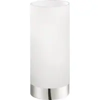 Eglo Damasco 1, chroom, wit, glas, staal, geschikt voor slaapkamer en woonkamer, IP20, klasse II, ENEC-certificering