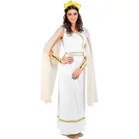 Dressforfun Vrouwenkostuum Griekse Godin Olympia XL - verkleedkleding kostuum halloween verkleden feestkleding carnavalskleding carnaval feestkledij partykleding - 300201