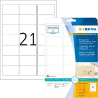 Herma 8670 transparante etiketten A4 mat 63,5 x 38,1 mm (525 etiketten)