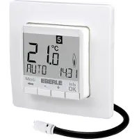 Eberle FIT Ruimteklokthermostaat H2.5xB8.05xD8.05cm Wit