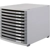 HAN CONTUR - Schubladenschrank - 10 Schubfächer 1510-0-19 Ladebox Lichtgrijs DIN A4, DIN B4, DIN C4 Aantal lades: 10