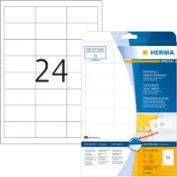 Herma Correctie-/afdeketiketten, A4, 64,6 x 33,8 mm, wit, ondoorzichtig, permanent hec