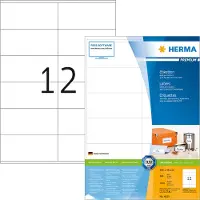 Herma Premium 4635 permanent hechtende etiketten A4 105 x 48 mm wit (2400 etiketten)