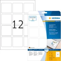 Herma etiketten nr. 10109, 60 x 60 mm, vierkant, verwijderbaar, zelfklevend, goed hechtend, papier, wit, 300 stuks