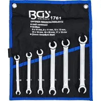 Bgs Spanner, Dubbele ringsleutelset met open uiteinde SW 8 x 10 - 17 x 19 mm 6 st. (12 mm, 13 mm, 14 mm, 15 mm, 16 mm, 18 mm, 17 mm, 19 mm, 8 mm, 10 mm, 9 mm, 11 mm)