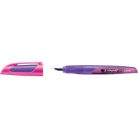 Stabilo Füllhalter EASYbuddy L, Linkshänder, lila/magenta Schreiblernstift mit Soft-Griffzone aus...