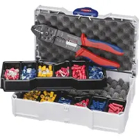 Knipex 97 90 26 Krimptangset 301-delig Geïsoleerde kabelschoenen, Geïsoleerde connectoren (male) 1.5 tot 6 mm²