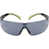 3M Veiligheidsbril SecureFit 400, EN 166:2001, UVA/UVB/UVC-bestendig, drukverdeling op de slapen, verstelbare neuskussentjes, gecoat, polycarbonaat lens, grijs