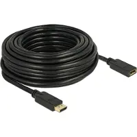 DeLOCK Premium DisplayPort verlengkabel - versie 1.2 (4K 60Hz) / zwart - 15 meter