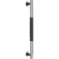 Wenko Wandgreep Secura 50cm RVS met anti-slip softtouch handvat - Veiligheidsgreep - Wandbeugel - Badgreep - Belastbaarheid max. 120 Kg - TÜV getest, gekeurd en gecertificeerd