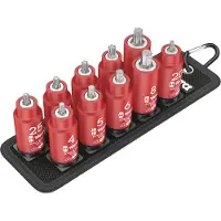 Wera Belt B VDE 1 Zyklop 05004930001 Dopsleutel-bitinzetset Inch 3/8 10-delig