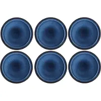 Bitz Dinerbord Black Dark Blue 21 cm (6-Delig)