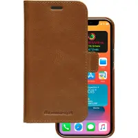 dbramante1928 Lynge Apple iPhone 12 / 12 Pro Book Case Leer Bruin
