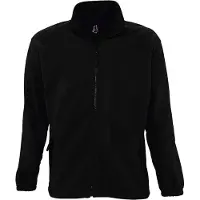 Sols Heren North Full Zip Outdoor Fleece Jacket (Zwart)