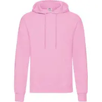Fruit Of The Loom Heren Sweatshirt Met Capuchon / Hoodie (Licht Roze)