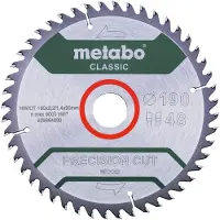 Metabo PRECISION CUT WOOD CLASSIC 628664000 Cirkelzaagblad 190 x 30 x 1.4 mm Aantal tanden: 48 1 stuk(s)