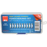 Max Hauri AG 135395 Buiszekering assortiment (Ø x l) 5 mm x 20 mm Traag -T- Inhoud 100 stuk(s)