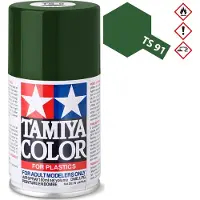 Tamiya Kunststofffarbspray TS-91 d.grün