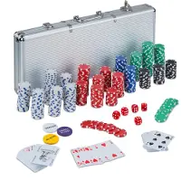 Relaxdays Poker geval (Meertalig)