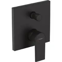 Hansgrohe Vernis afdekset badkraan met hendel mat zwart
