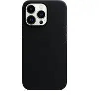 Apple iPhone 13 Pro Back Cover met MagSafe Leer Middernacht