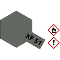 Tamiya Hobbyverf Acrylverf - XF-51 Khaki Drab - Grey Brown - Matt - Acryl - 23ml Verf potje - 23 ml