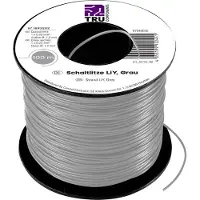 TRU COMPONENTS 1570948 Draad LiY 1 x 0.22 mm² Zwart 100 m