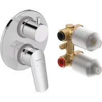 Duravit Badkraan no.1 afbouwdeel voor inbouw badkraan met omstel delen inclusief inbouwdeel chroom