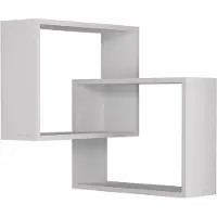 CALICOSY Hoekwandrek met 2 planken h68 cm ring