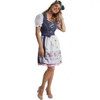 Dressforfun Mini-Dirndl Garching model 2 XXL - verkleedkleding kostuum halloween verkleden feestkleding carnavalskleding carnaval feestkledij partykleding - 304669