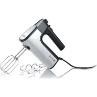 Severin HM 3841 Handmixer – 500 Watt – RVS – 5 Snelheden – Inclusief Gardes en Deeghaken – Stil in Gebruik