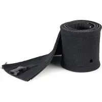 StarTech.com 1m Kabelmantel uit Neopreen Rubber met Rits en Gesp 3cm Diameter Computer/Stroom/Netwerk/AV Kabelmanager Flexibele Kabelslang/Kabelsok/Kabelkous Zwart