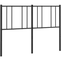 vidaXL Vervangend hoofdbord 135 cm metaal zwart