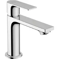 Hansgrohe Rebris E - Wastafelmengkraan - Ééngreeps bediening - CoolStart energiebesparend - Met trekwaste - 110mm maat - Chroom