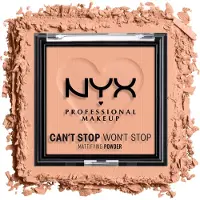 Nyx Facial make-up Powder Can't Stop Won't Stop Mattifying Powder 13 Bright Peach