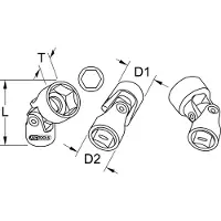 Ks Tools 9113844 9113844 Verwisselbare kop 13 mm