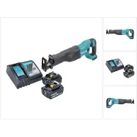 Makita Sabelzaag, DJR 186 RT Accu Reciprozaag 18 V + 2x Accu 5.0 Ah + Lader