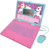 Lexibook Eenhoornleercomputer - Tweetalige onderwijslaptop - 124 Franse/Engelse activiteiten (Frans, Engels)