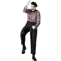 TecTake dressforfun - herenkostuum klassieke pantomime - XXL - Verkleedkleding carnaval - Halloween - Verkleden - Feestkleding - Carnavalskleding - Feest - Partykleding